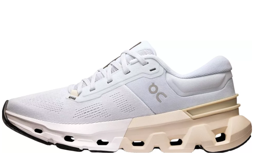 ON Damen Cloudflyer 5 Laufschuh Freizeitschuh hellblau beige weiß