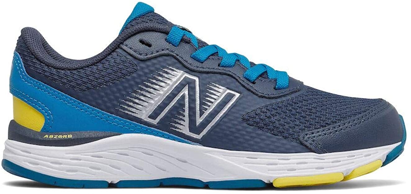 New Balance Kinder 680 V6 Laufschuh Fitness/Freizeitschuh navy-weiß-gelb 40