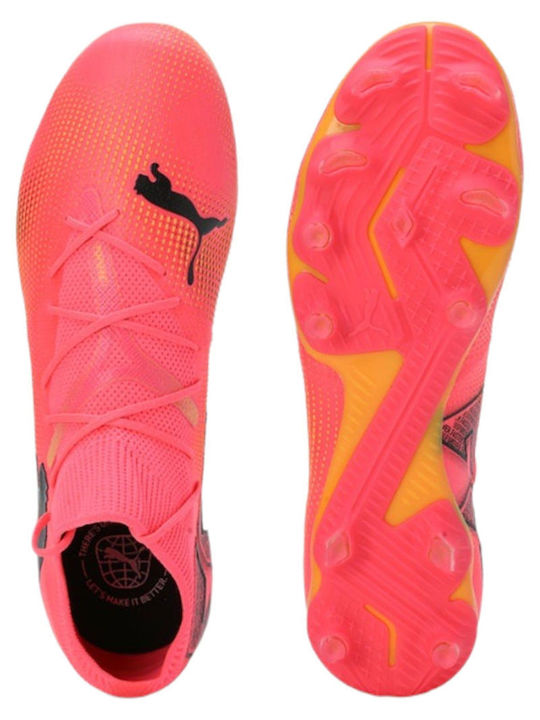 Puma Herren Future Match 7 FG/AG Fußballschuh pink-schwarz