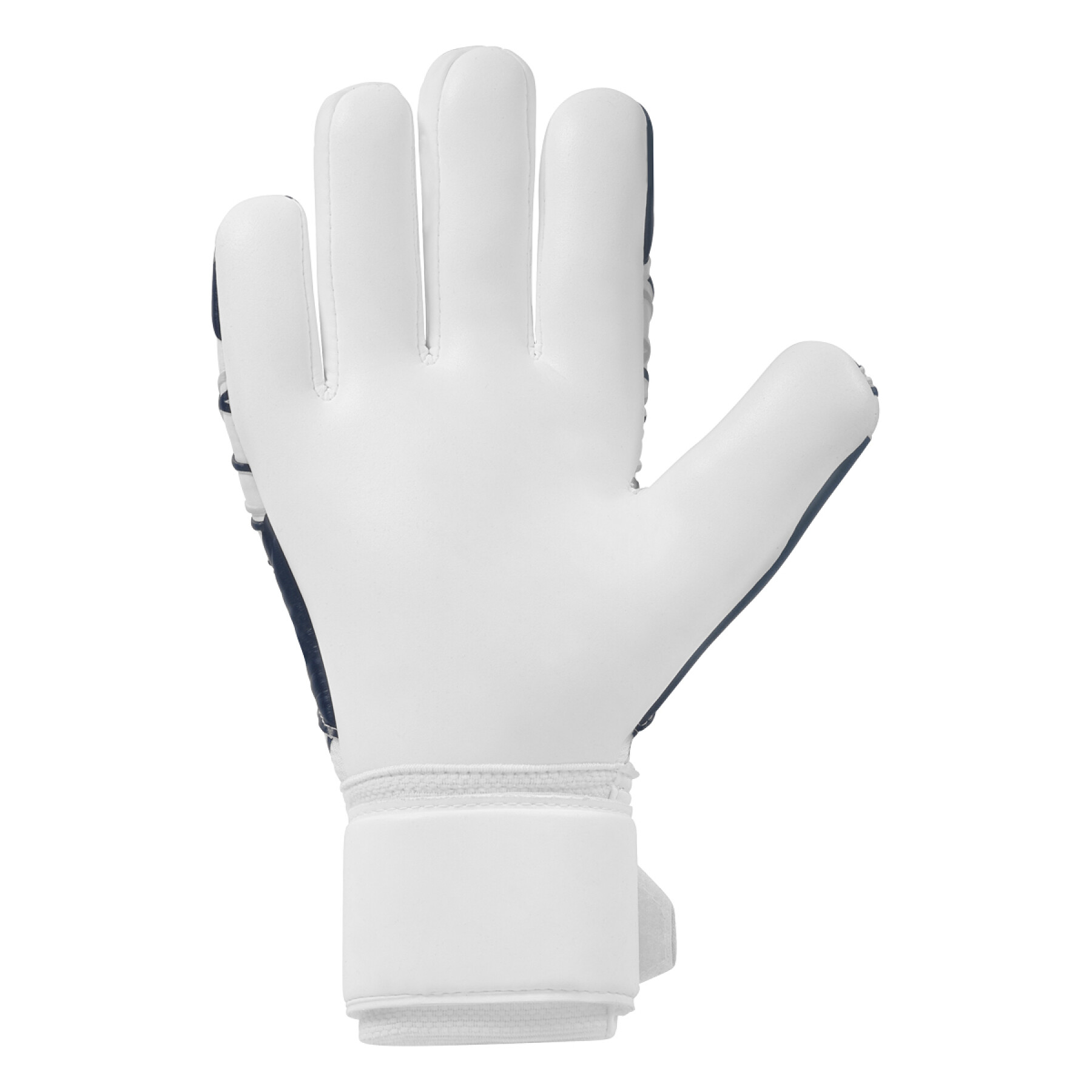 Uhlsport Supersoft HN Torwarthandschuhe weiß, blau, silber