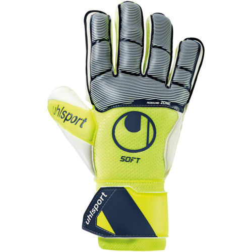 Uhlsport Soft Advanced Towarthandschuhe navy-gelb-weiß 9