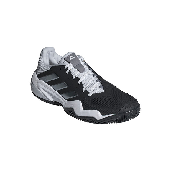 Adidas Herren Barricade 13 Clay Tennisschuh schwarz-weiß-grau