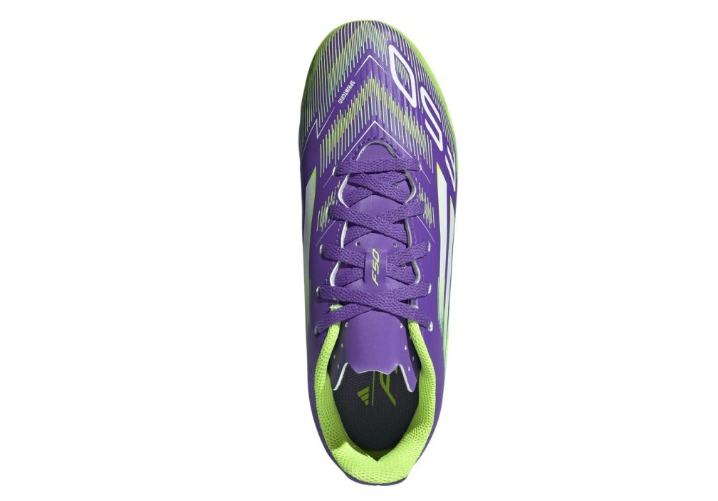 Adidas Kinder F50 Club FG/MG Fußballschuh lila grün weiß 38 2/3
