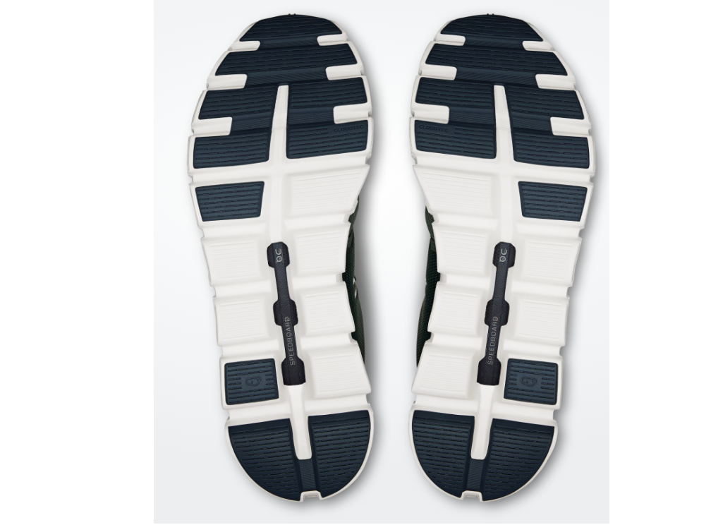 ON Herren Cloud 6 Laufschuh Freizeitschuh olivegrün weiß 44