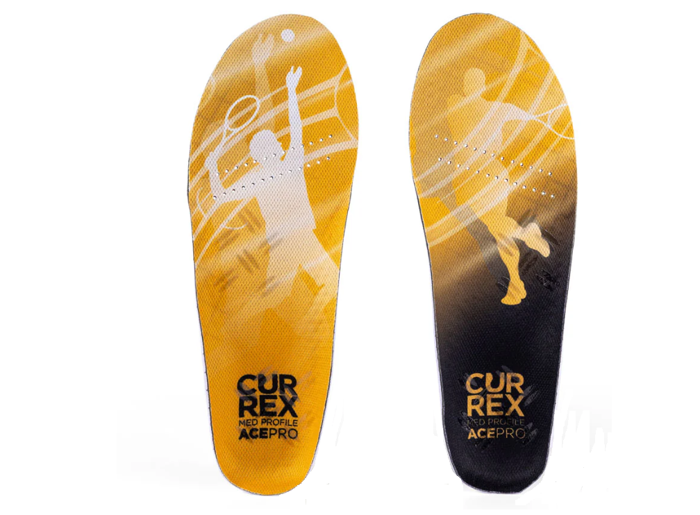 Currex Ace Pro Tennis Einlegesohle med gelb