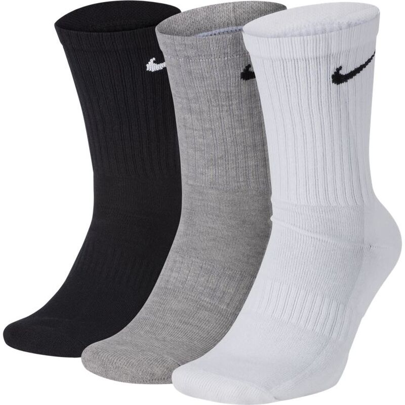 Nike Everyday Cushion Trainingssocken Sportsocken 3er Pack weiß-grau-schwarz XL 46-50