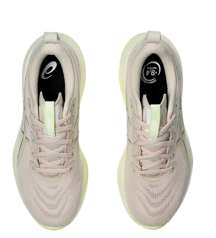 Asics Damen Gel- Cumulus 27 Laufschuh neutraler Laufschuh rosa gelb beige 42,5