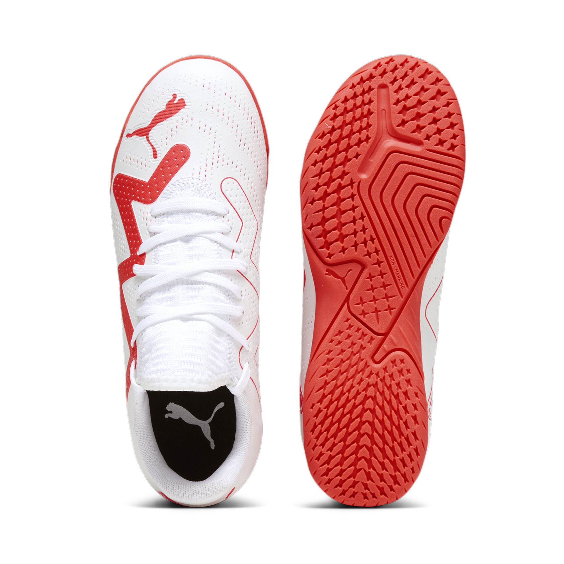Puma Kinder Future Play IT Fußballschuh Hallenschuh weiß-rot
