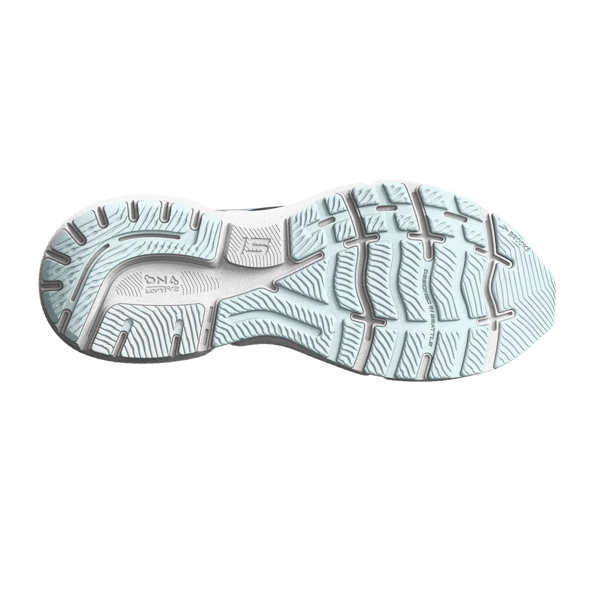 Brooks Damen Ghost 15 Laufschuh dunkelblau-mint-weiß 42