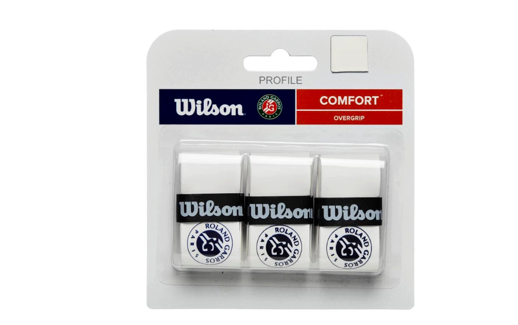 Wilson Roland Garros Comfort Overgrip 3er Pack weiß
