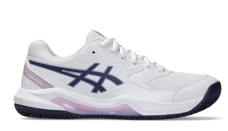 Asics Damen Gel Dedicate 8 Clay Tennisschuh Sandplatzschuh weiß