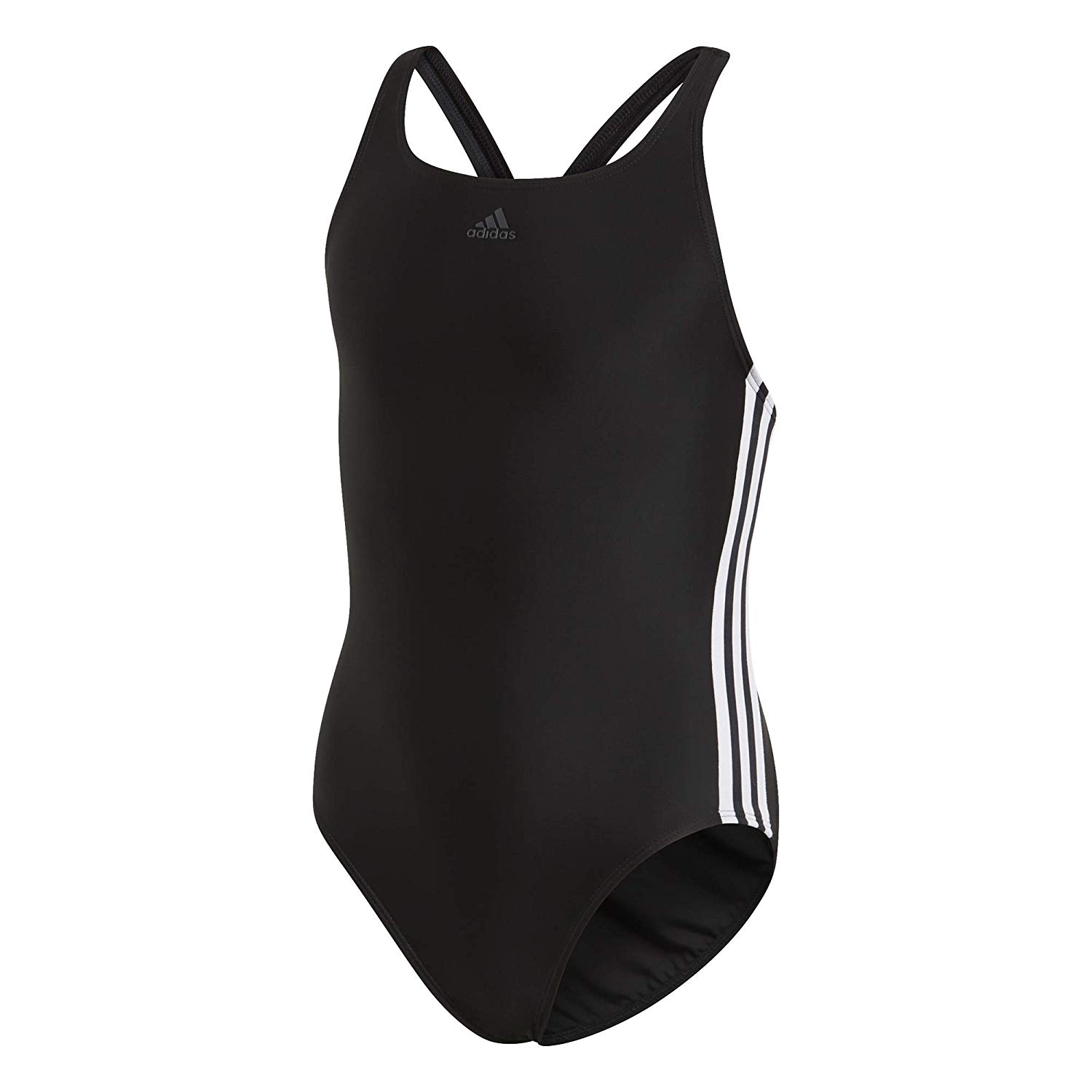 Adidas Kinder Badeanzug FIT SUIT schwarz-weiß 140