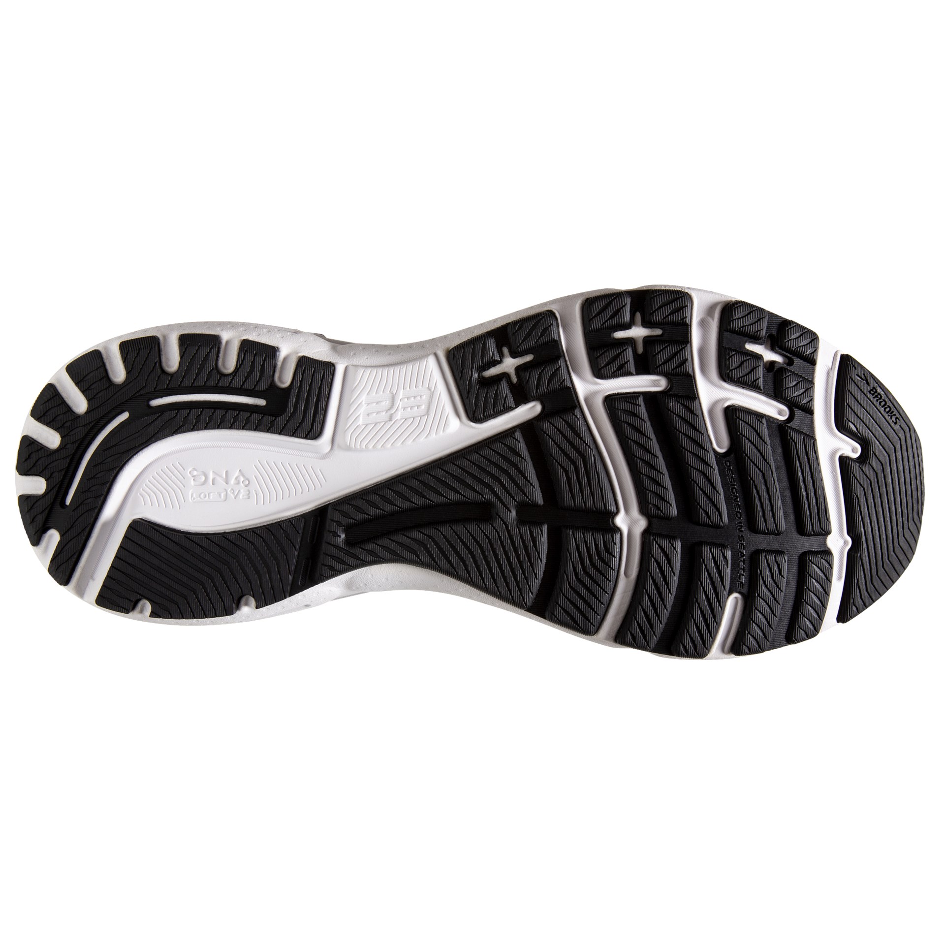 Brooks Herren Adrenaline GTS 23 Laufschuh moosgrün-schwarz-weiß-gelb
