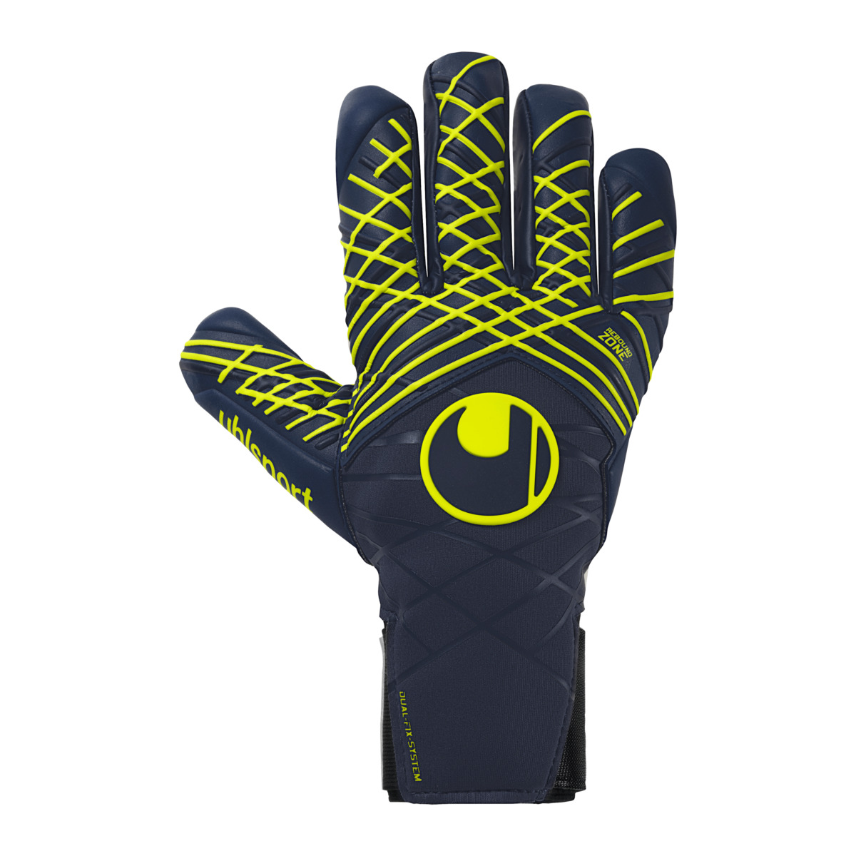 Uhlsport Prediction Absolutgrip HN Torwarthandschuhe blau, weiß, gelb