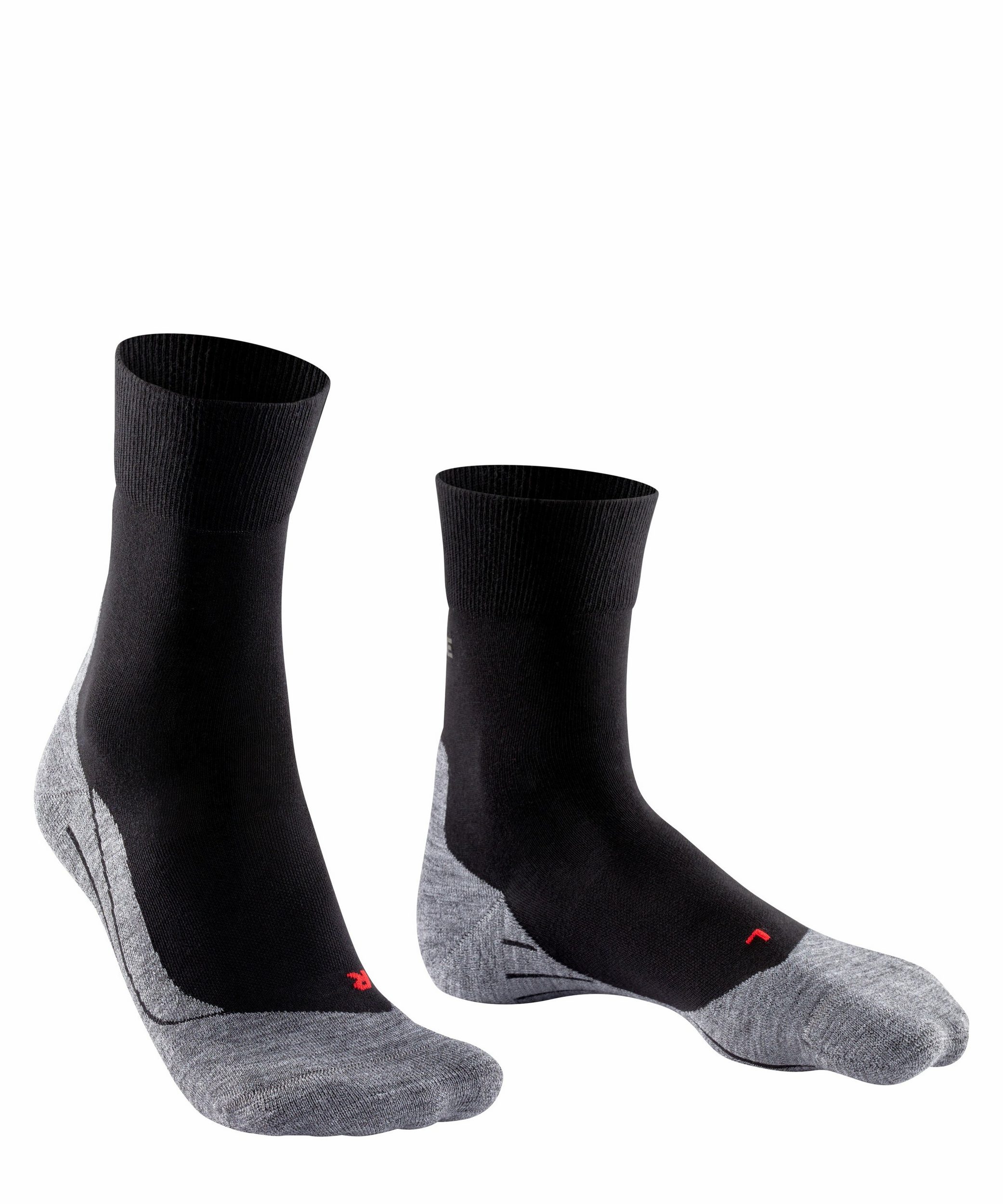 Falke Damen Running und Fitness Socken Strümpfe RU 4 schwarz-grau 41-42