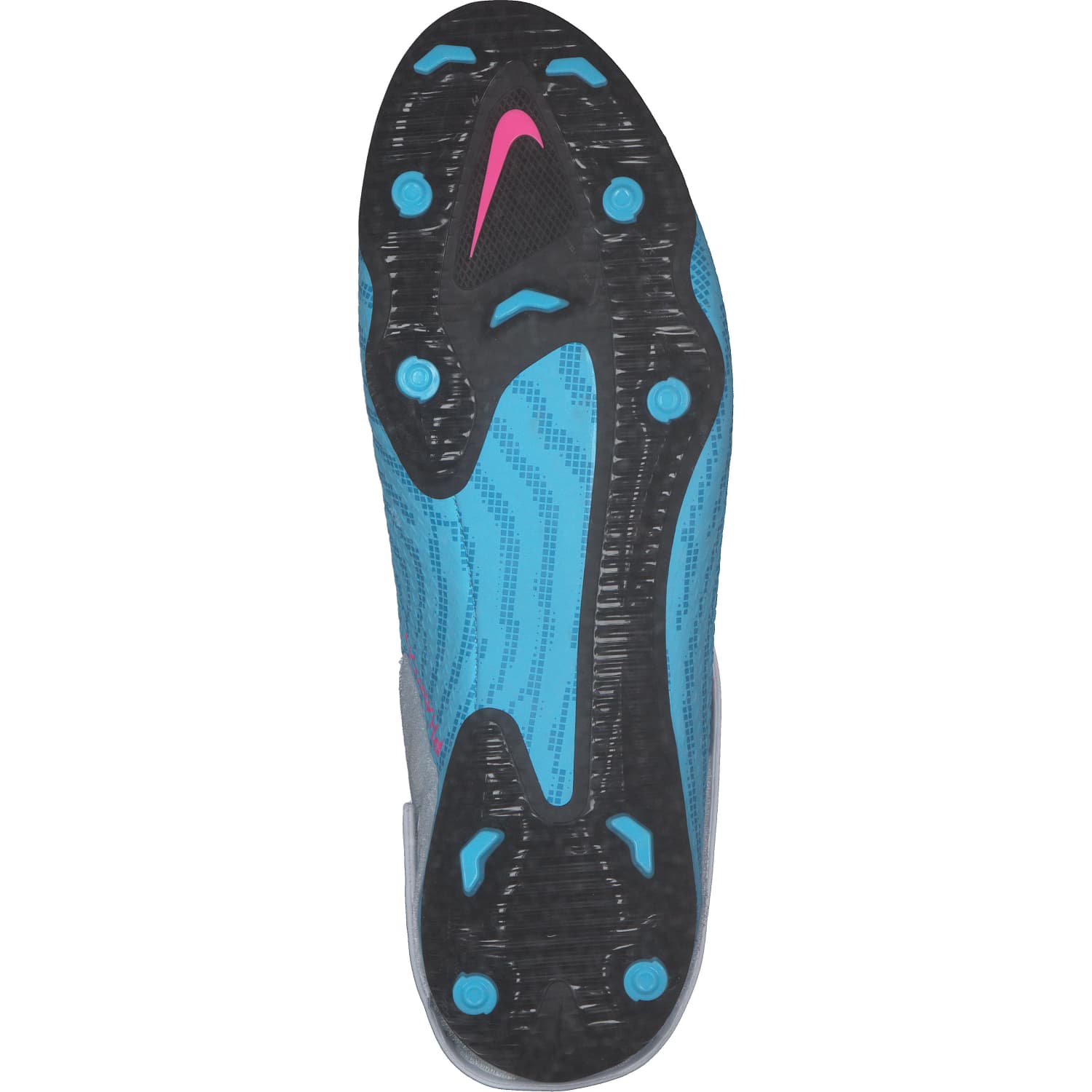 Nike Herren Phantom GT2 Academy Flyease Fussballschuh FG/AG blau-weiß-pink