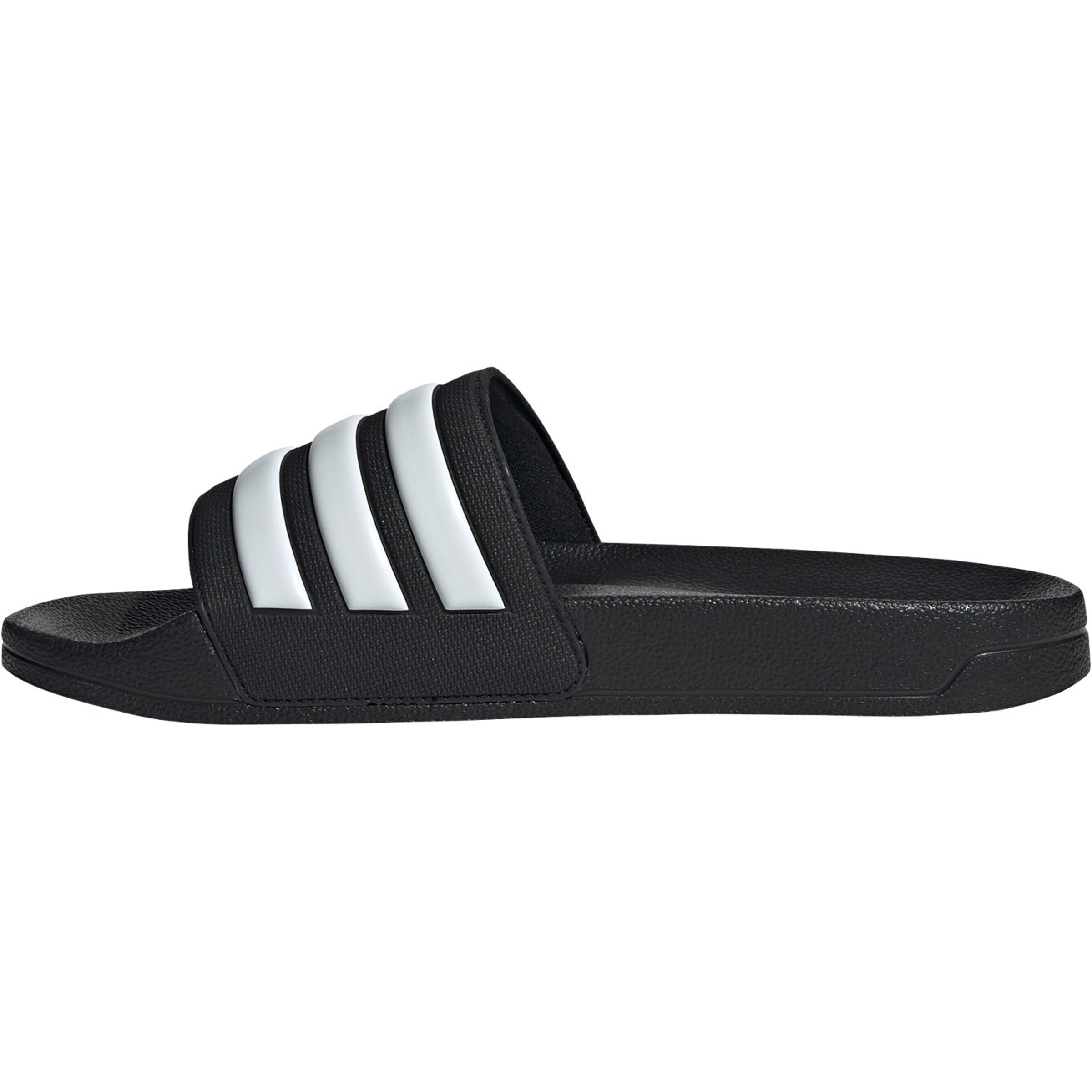 Adidas Shower Adiletten Badelatschen schwarz-weiß 48.5