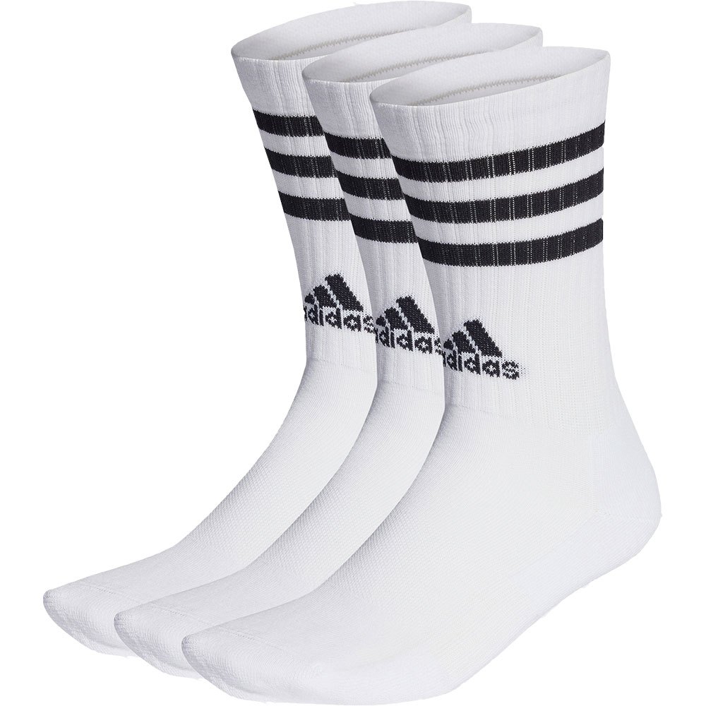 Adidas Cush Crew 3er Pack Trainingssocken weiß-schwarz XS