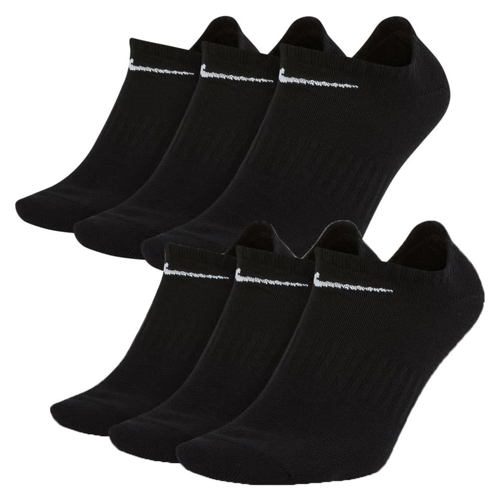 Nike Everyday Lightweight Sportsocken Füsslinge 6er Pack schwarz 46-50