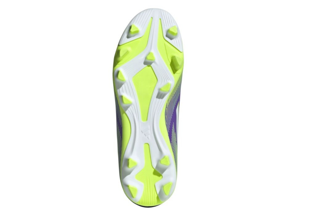 Adidas Kinder F50 Club FG/MG Fußballschuh lila grün weiß 38 2/3