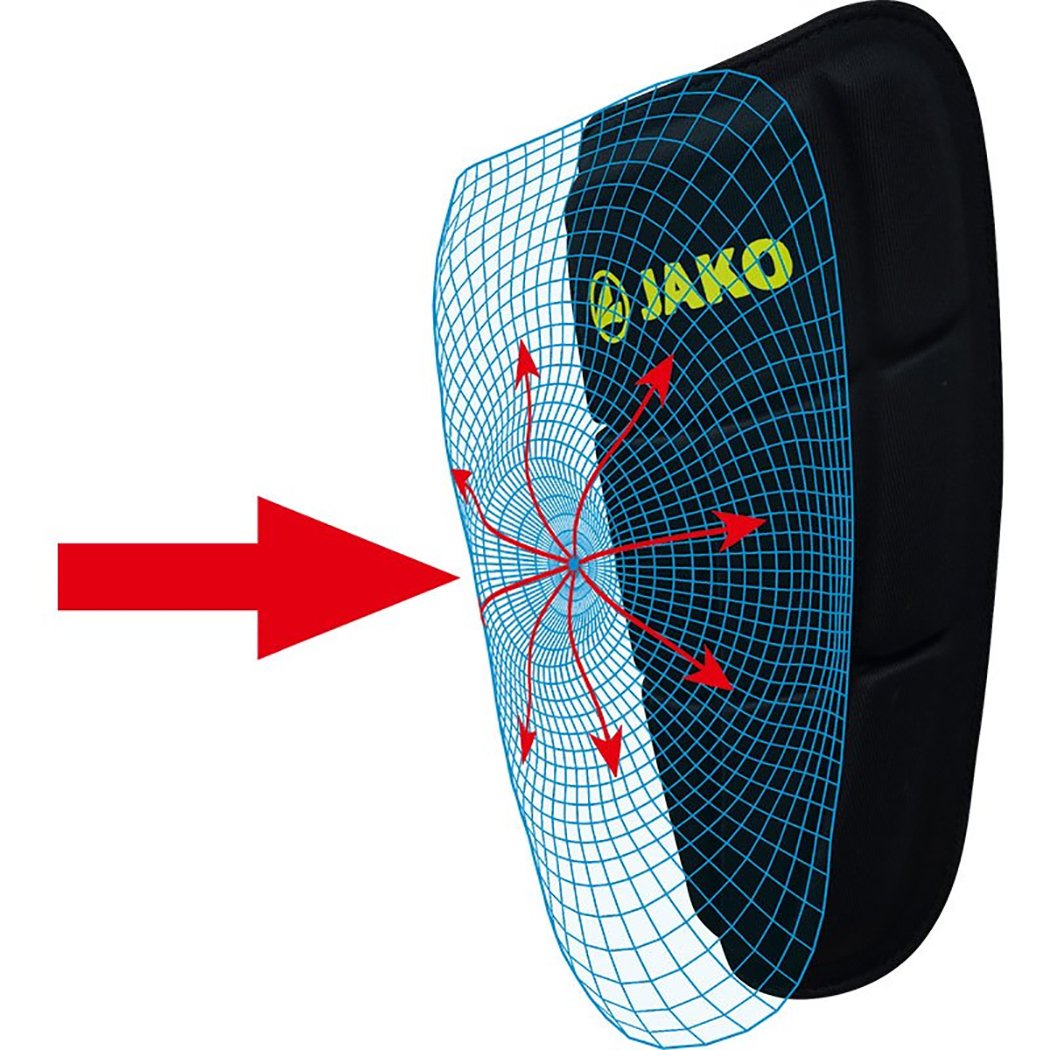 Jako Schienbeinschoner Prestige Kevlar Solo schwarz-lime M 1,40-1,60