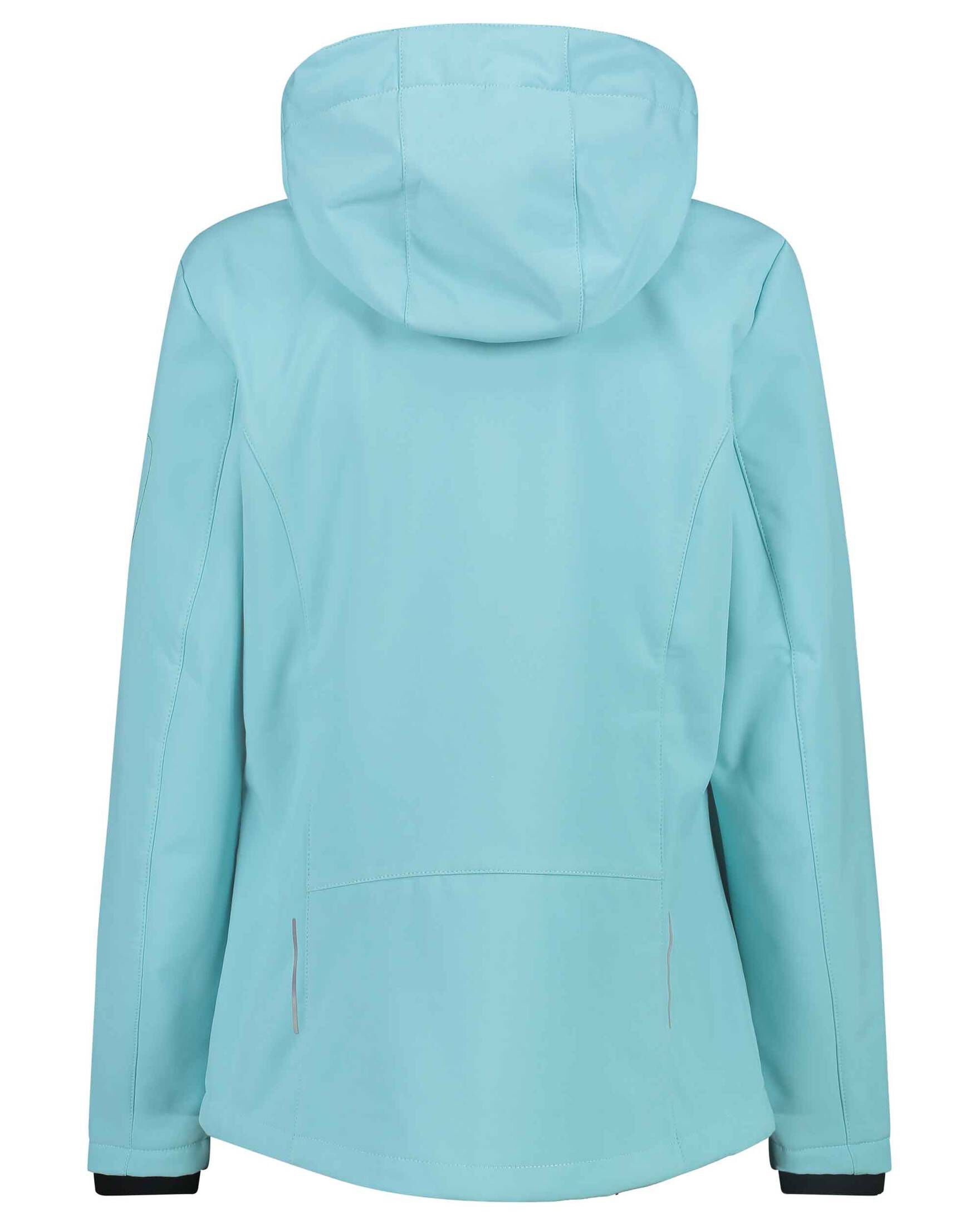 CMP Damen Zip Hood Jacket Softshelljacke Outdoorjacke aquablau 46