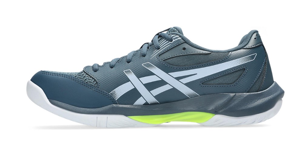 Asics Herren Gel-Rocket 12 Handballschuh/Hallenschuh grau-grün-weiß 42