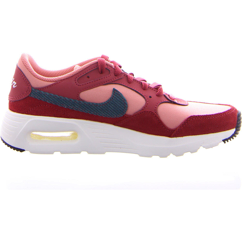 Nike Damen Air Max SC Sneaker Freizeitschuh weinrot-weiß