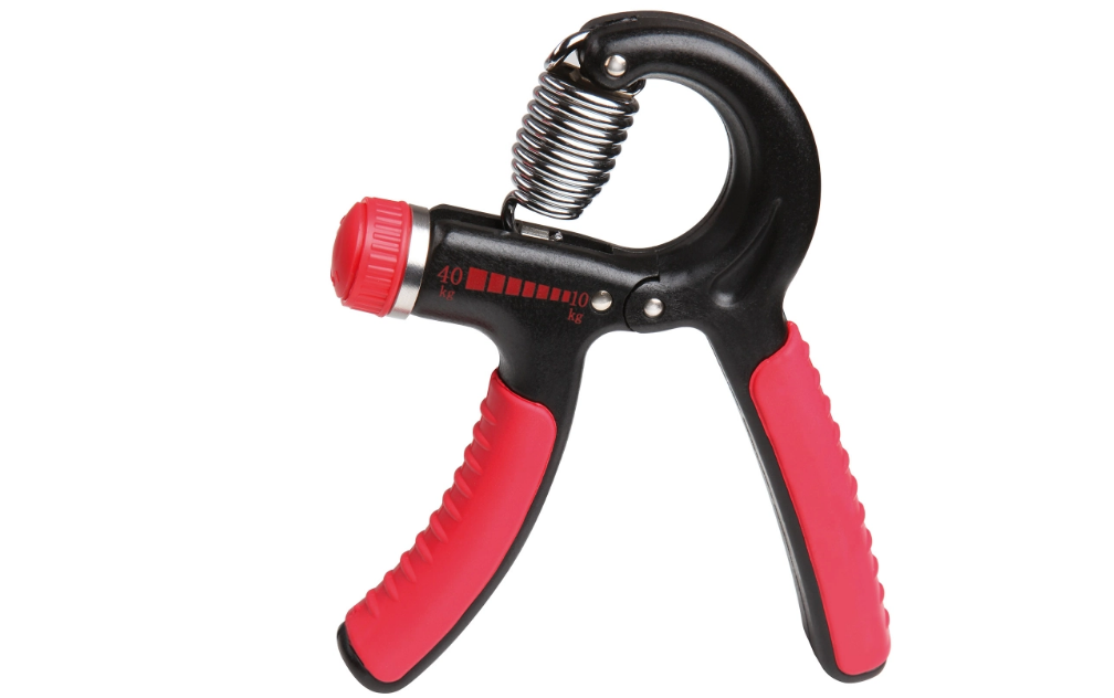 V3Tec Federgriffhantel Handtrainer vertsellbar schwarz-rot