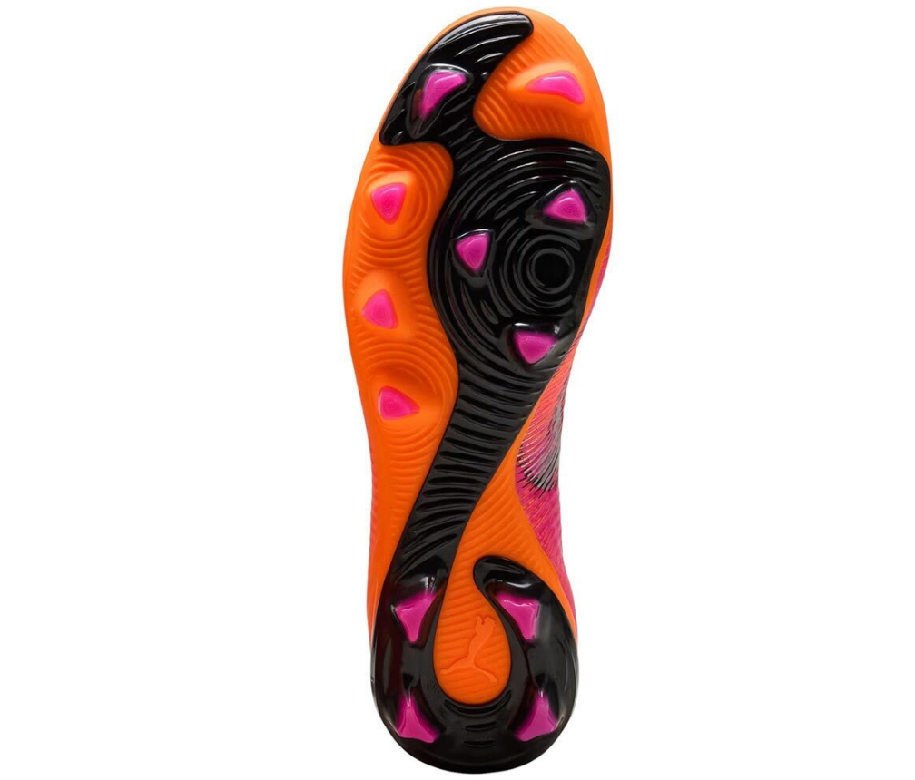 Puma Herren Future 8 Pro FG/AG Fußballschuh orange schwarz 47