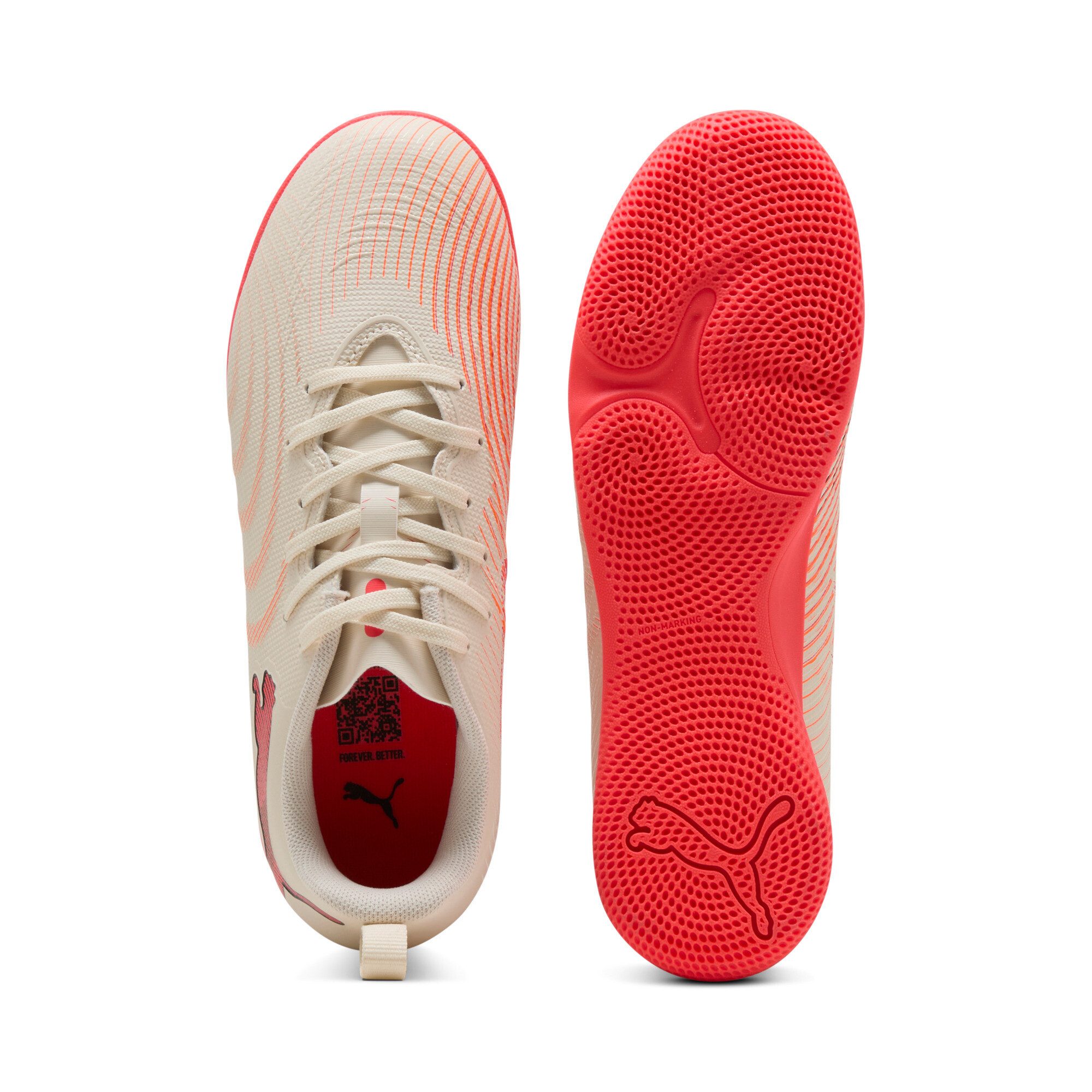 Puma Kinder Future 9 Play IT Jr Hallenfußballschuh weiß-rot 38
