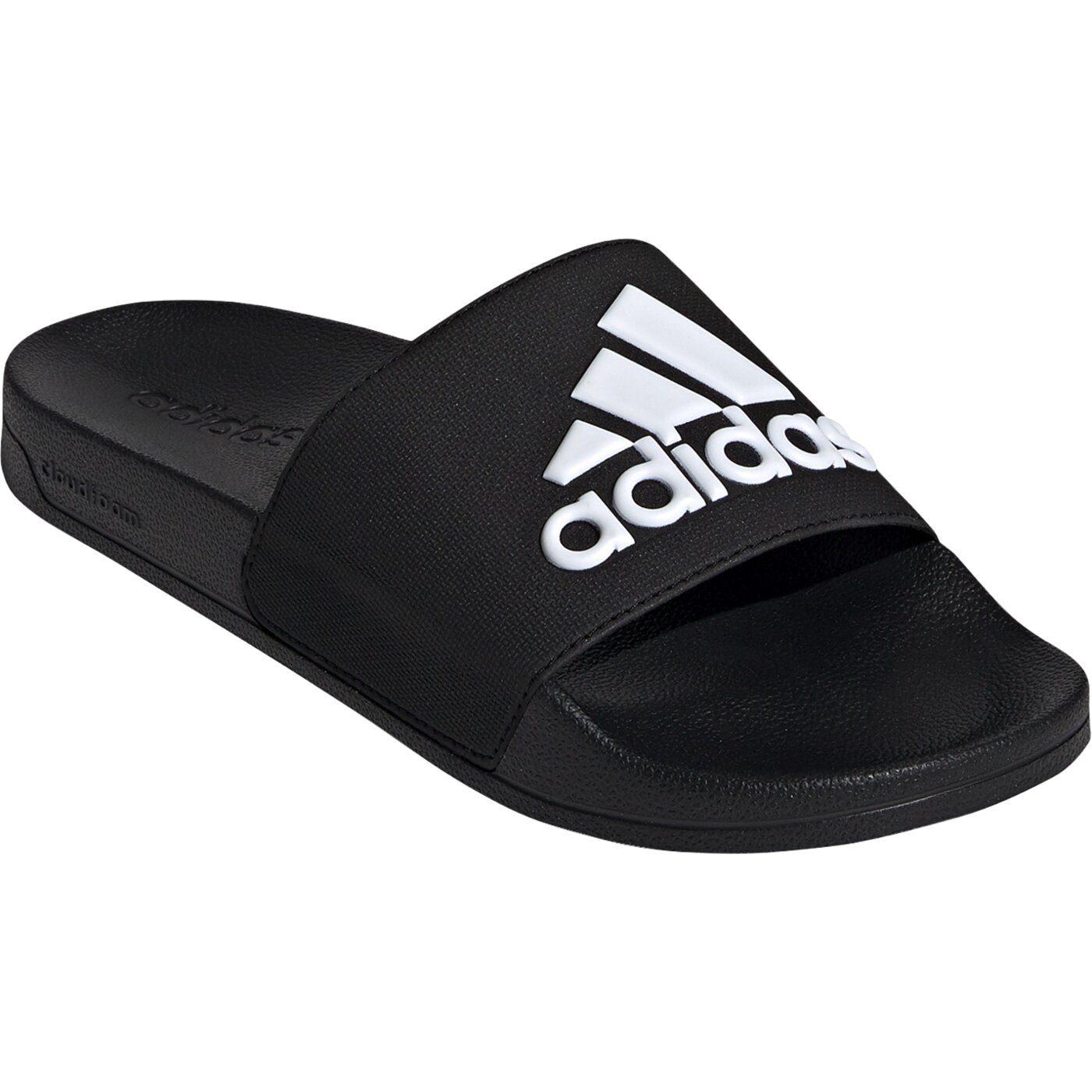 Adidas Adiletten Badelatschen schwarz-weiß 47