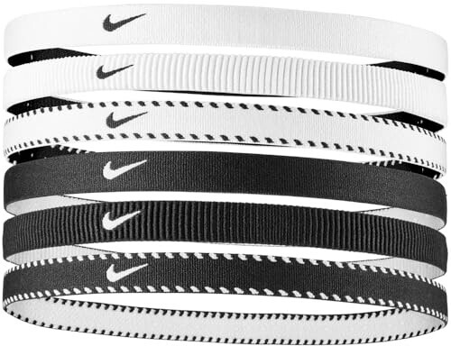 Nike Flex Classic Headband 6er-Pack schwarz-weiß
