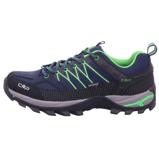 CMP Herren Rigel Low Trekkingschuh Wandershuh Outdoorschuh schwarz-dunkelblau-grün 45