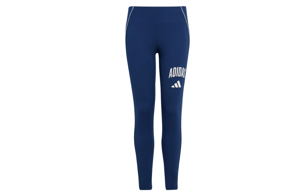 Adidas Kinder Collegiate Print Leggings Trainingsleggings blau 164