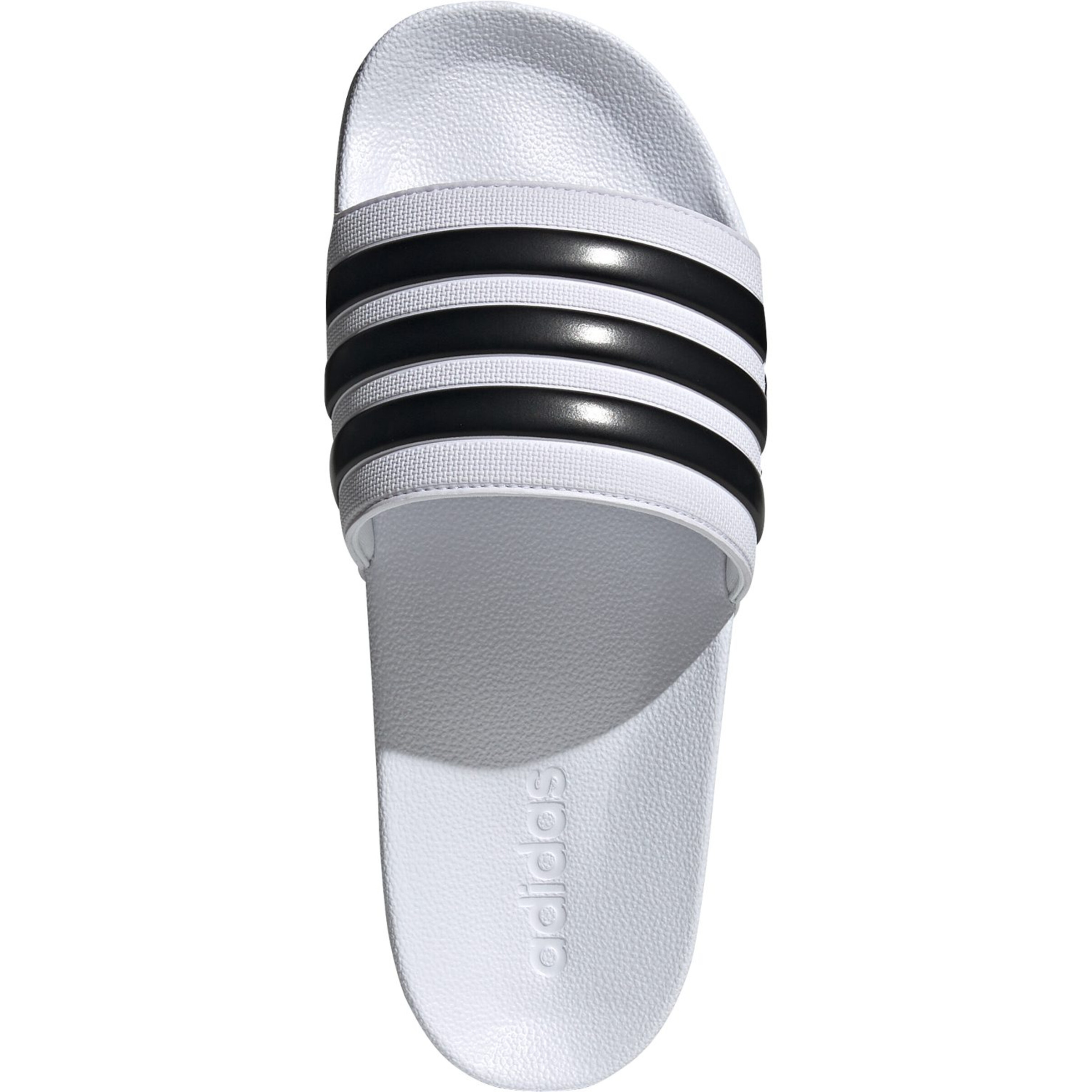 Adidas Shower Adiletten Badelatschen weiß-schwarz 48.5