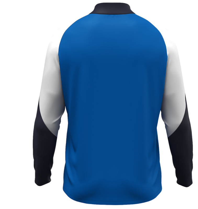 Jako Herren Dynamic Ziptop Langarmshirt blau weiß