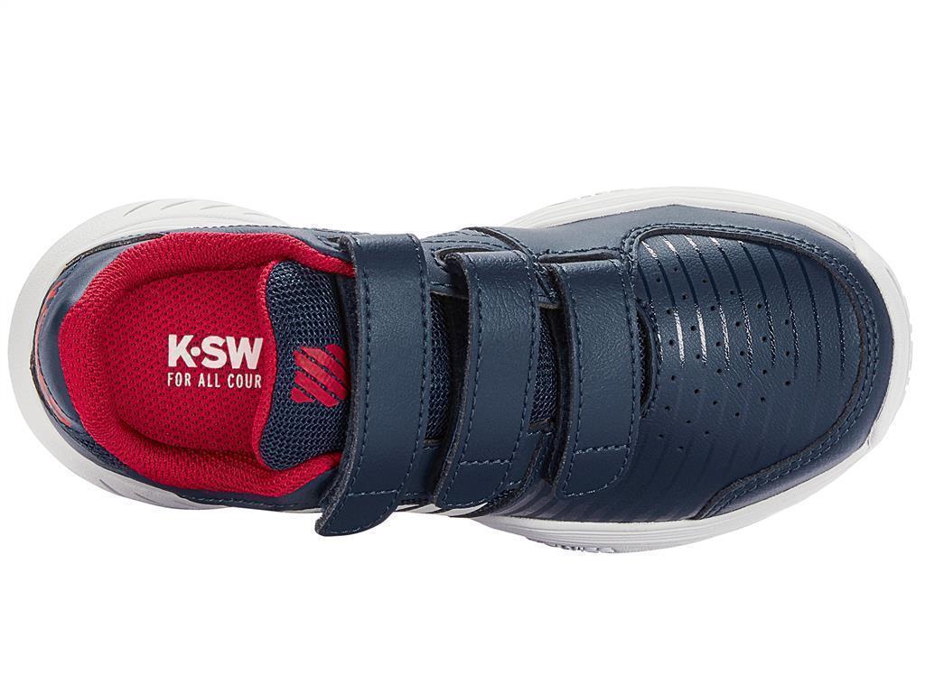 K-Swiss Kinder Court Express Strap Omni All Court Tennisschuh blau-weiß 35