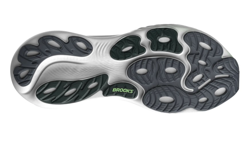 Brooks Herren Adrenaline GTS 25 Laufschuh gestützt grau-grün 48,5