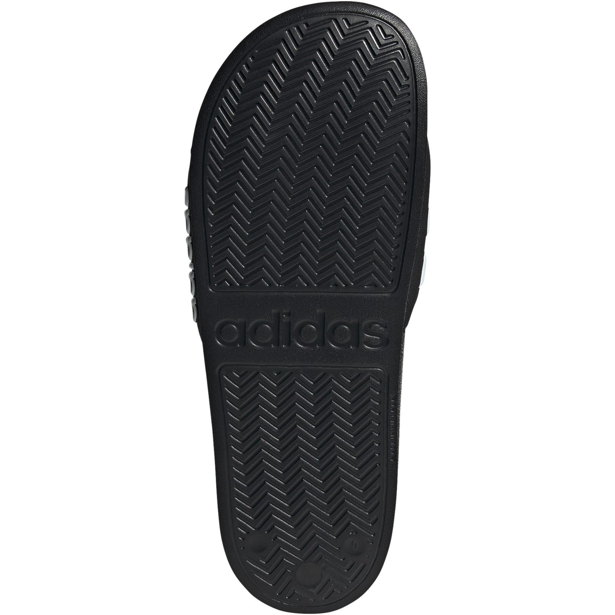 Adidas Shower Adiletten Badelatschen schwarz-weiß 48.5