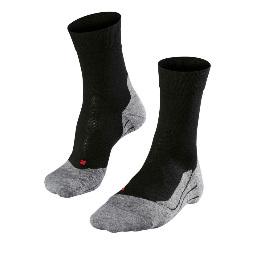 Falke Herren Fitness und Running Socken Strümpfe schwarz-grau 46-48