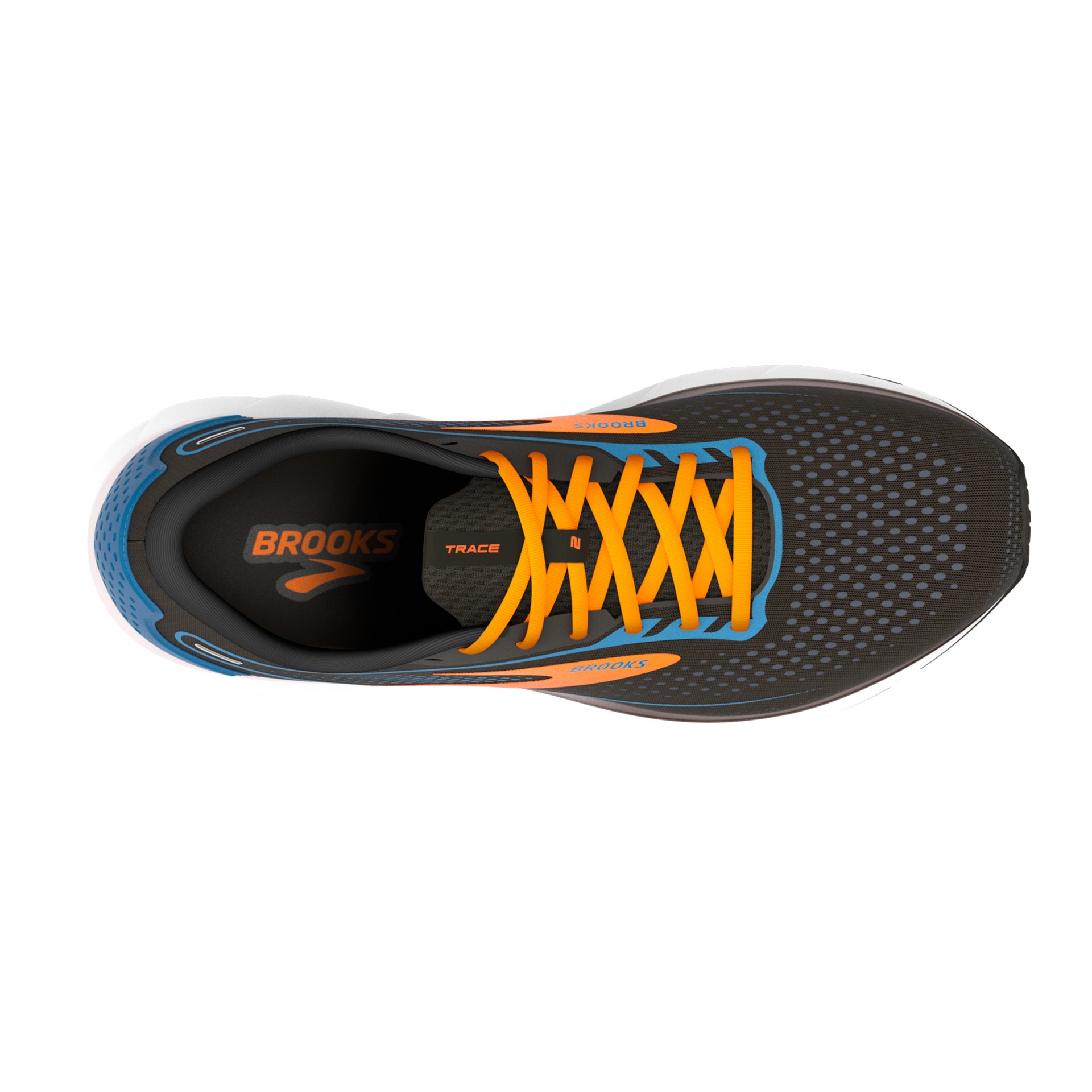 Brooks Herren Trace 2 Laufschuh schwarz-orange-blau 47.5