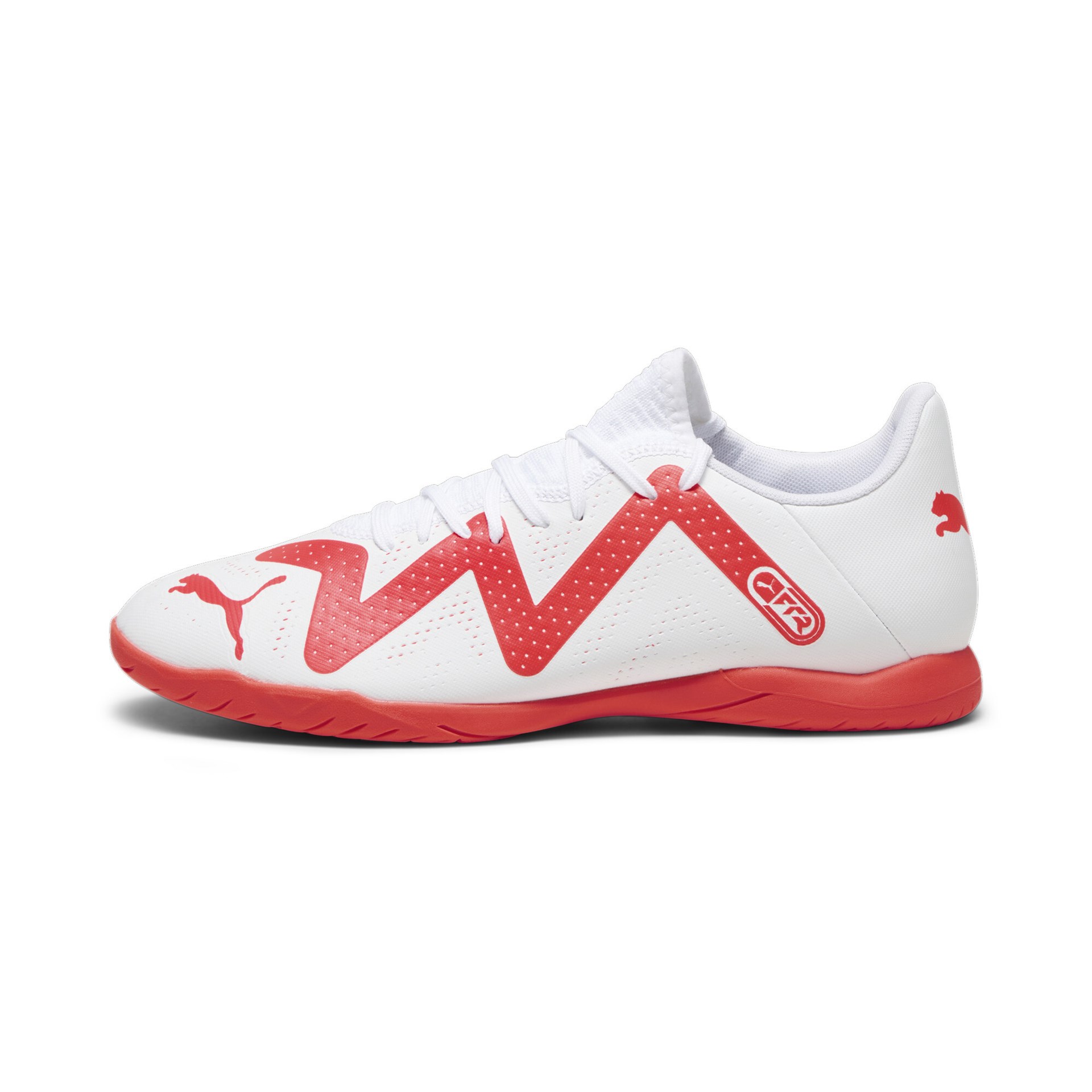 Puma Herren Future Play IT Fußballschuh Hallenschuh weiß-rot