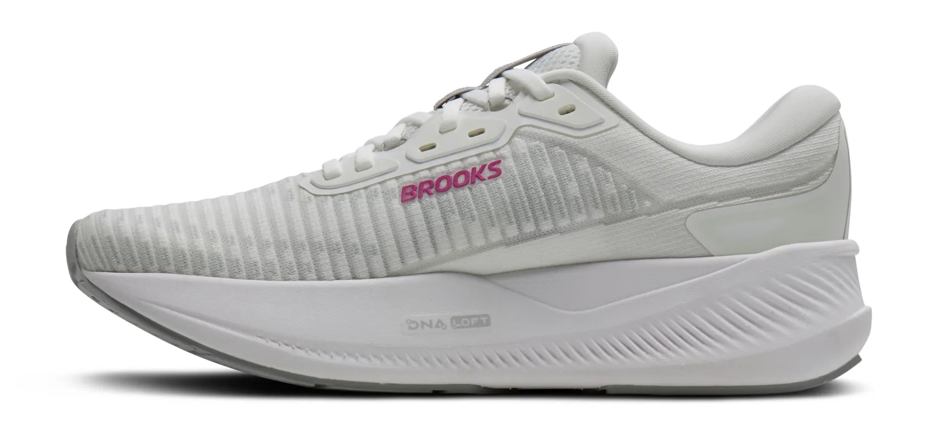 Brooks Damen Revel Max Laufschuh weiß-grau-pink 42