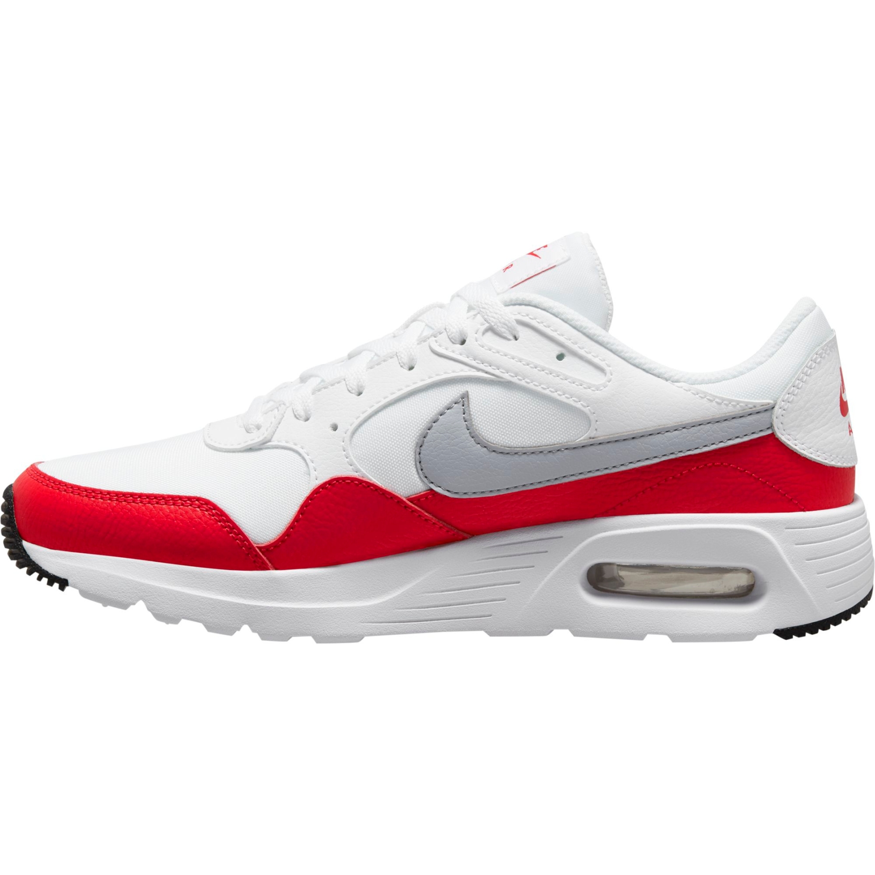 Nike Herren Air Max SC Sneaker Freizeitschuh weiß-rot-grau
