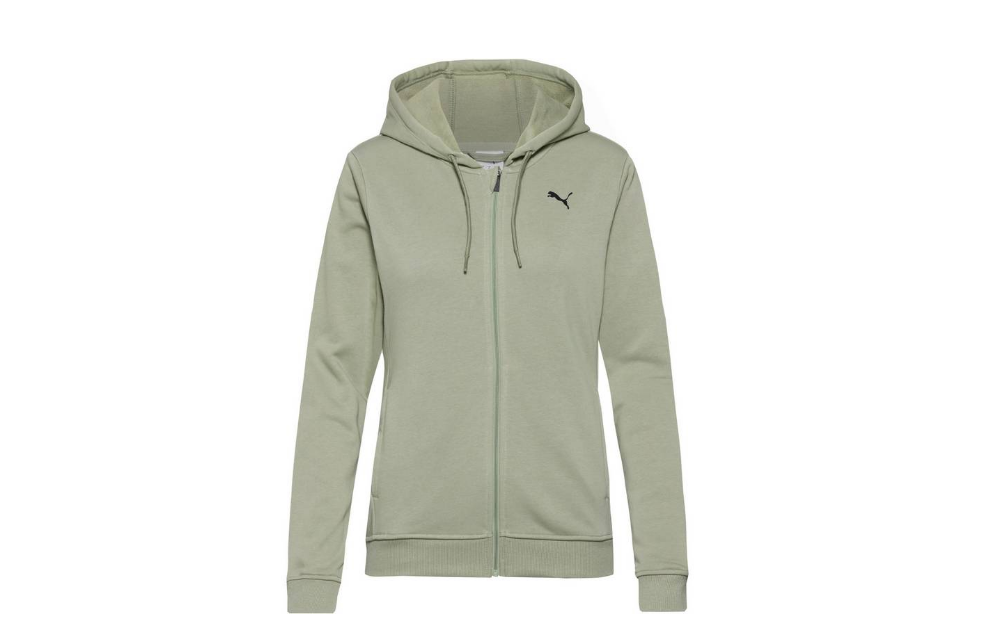 Puma Damen TAD Essential FT FZ Trainingsjacke Freizeitjacke grün