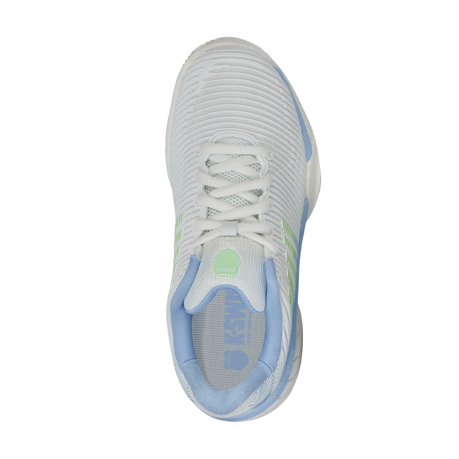 K- Swiss Damen Hypercourt Express 2 Clay Tennisschuh Sandplatzschuh weiß, blau, grün