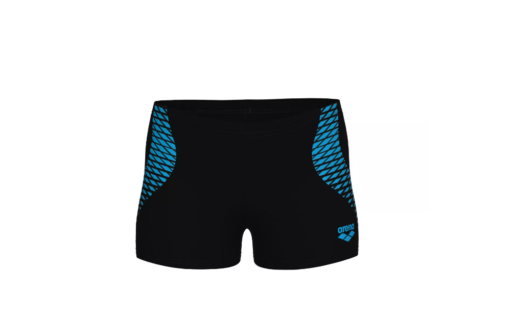 Arena Kinder Openings Badehose Badeshort schwarz- türkis 164