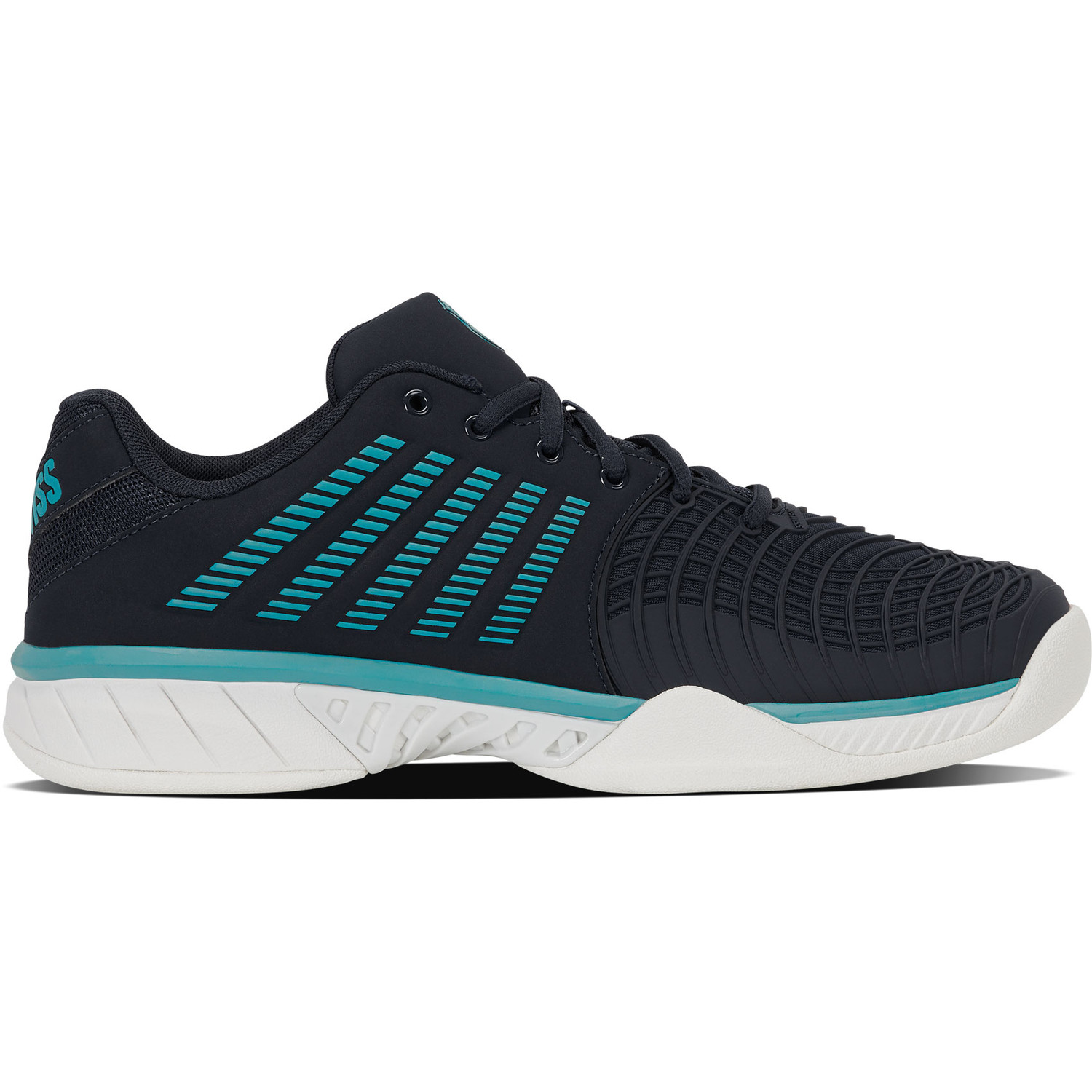 K-Swiss Herren Express Light 3 Carpet Tennisschuh dunkelblau-türkis 46