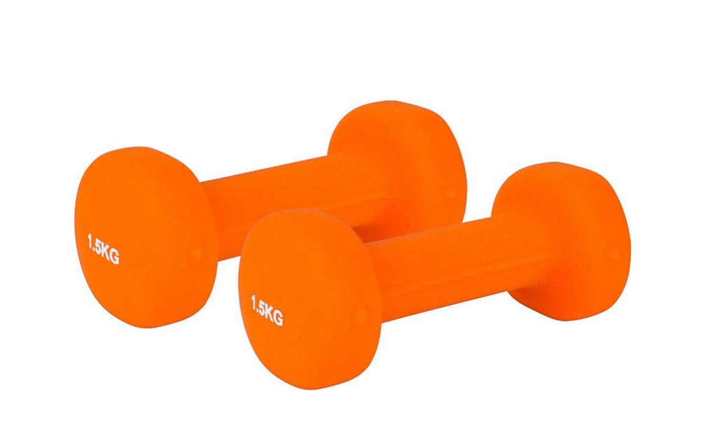V3TEC Neoprene Dumbbells 2x 1,5kg Neoprenhanteln orange